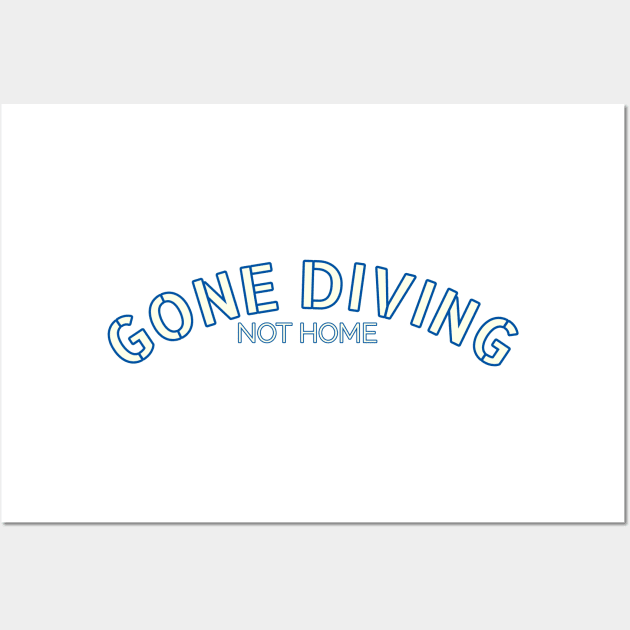 Scuba diving t-shirt designs Wall Art by Coreoceanart